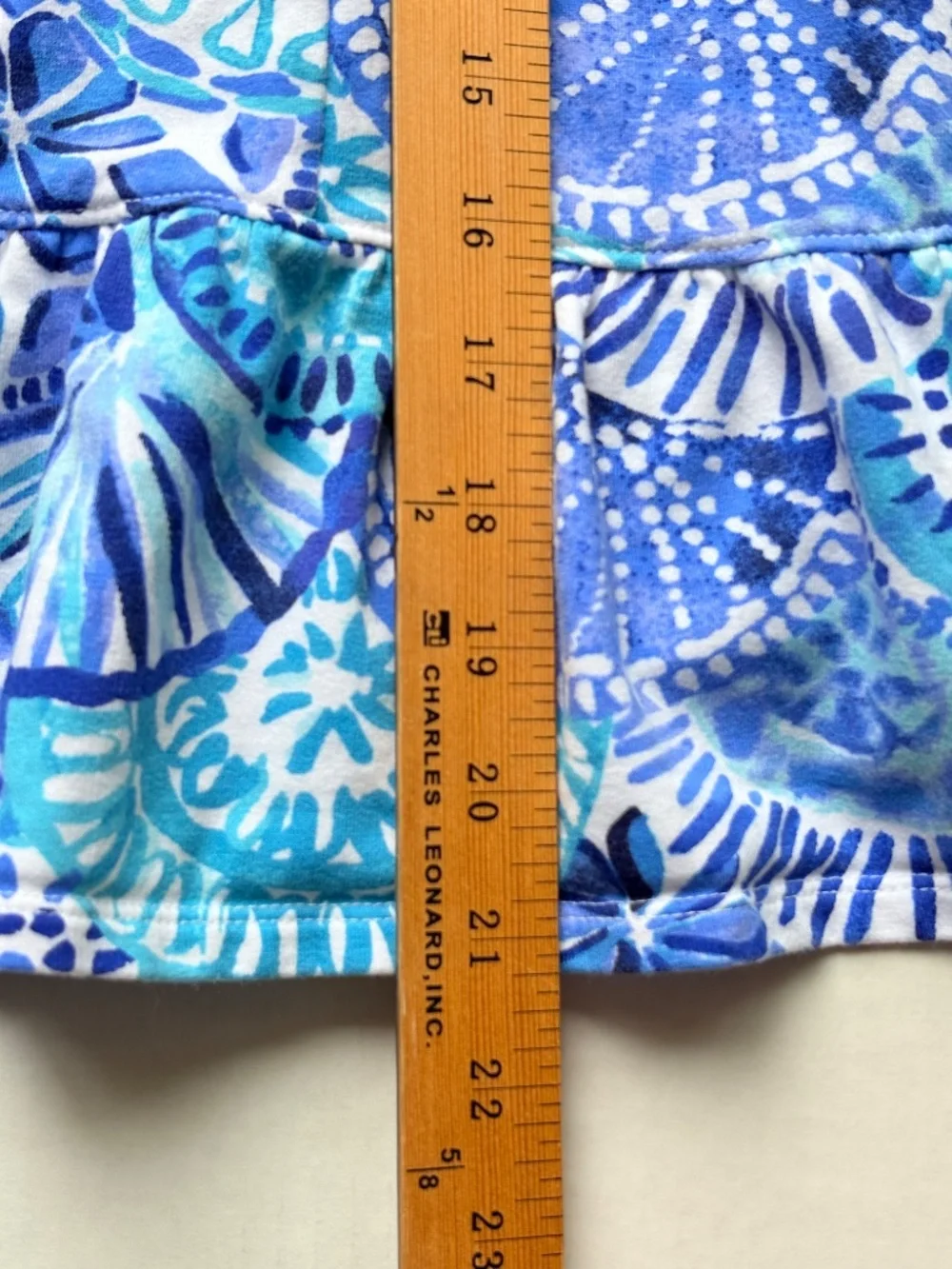 Lilly Pulitzer Girls Swim Cover Up Dress Size M (6-7) Blue Hooded Full Zip